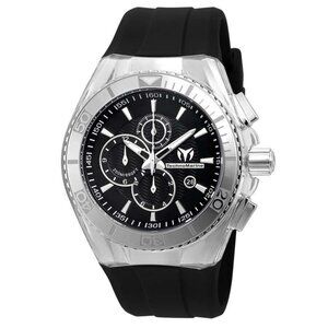 NWT Authentic Technomarine Cruise Chronograph Black Dial Men's Watch 115042